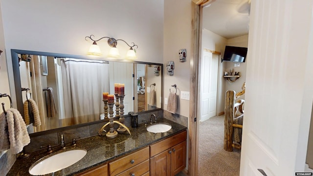 bathroom featuring vanity