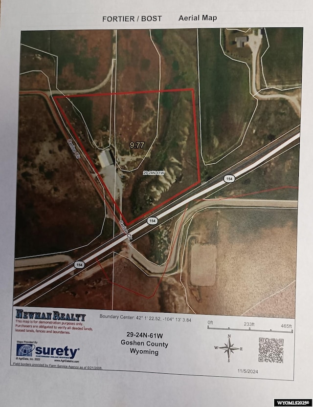 6447 Clark Cir, Torrington, WY 82240 - map of property location