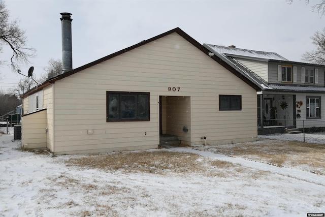 view of bungalow-style home