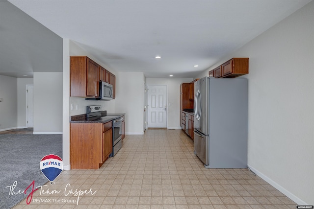 kitchen with stainless steel appliances