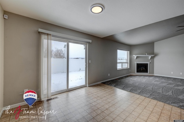 view of unfurnished living room