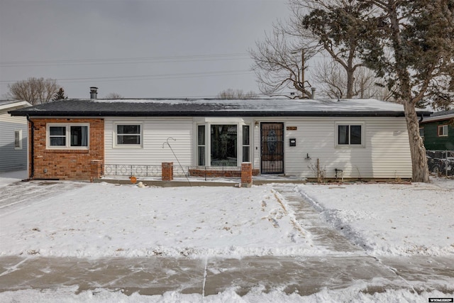 view of front of home