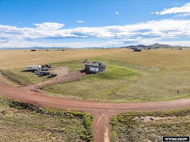 bird's eye view featuring a rural view