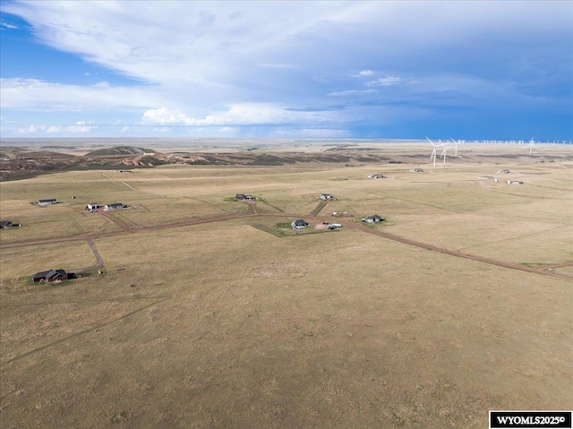 bird's eye view featuring a rural view