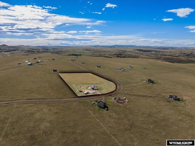 bird's eye view featuring a rural view