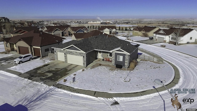 birds eye view of property featuring a residential view