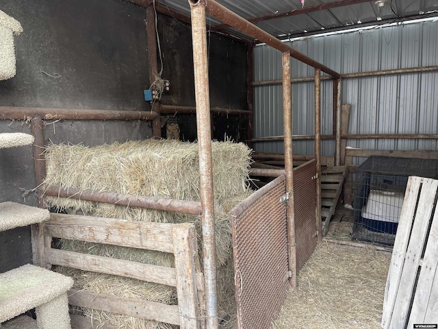 view of horse barn