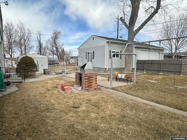 view of yard with fence private yard