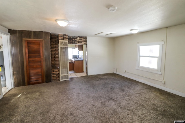 unfurnished bedroom featuring light colored carpet, multiple windows, and a textured ceiling