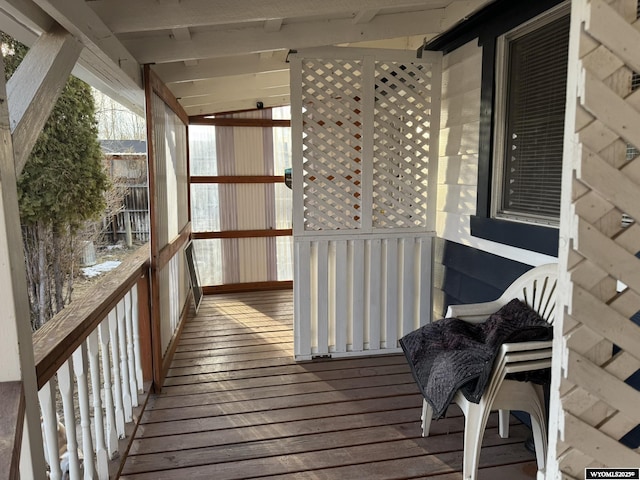 view of deck