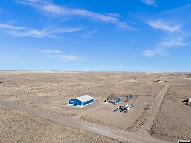 bird's eye view with a rural view