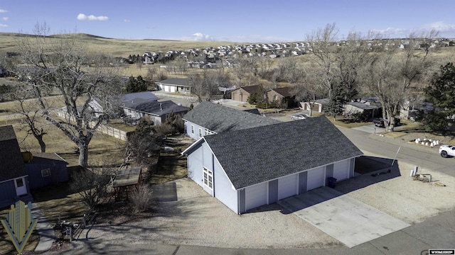 aerial view featuring a residential view