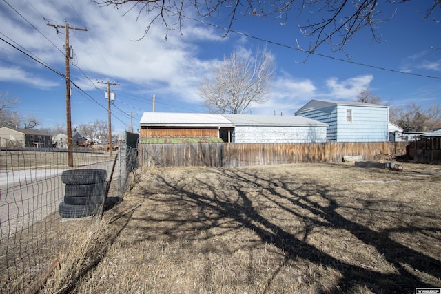 exterior space with fence