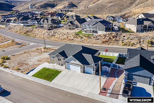 birds eye view of property featuring a residential view