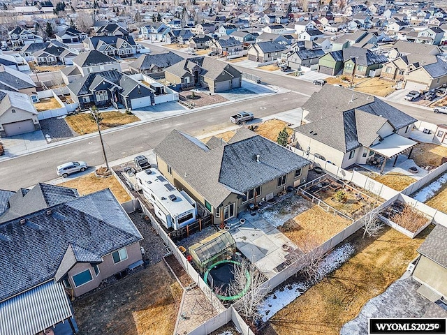 aerial view featuring a residential view