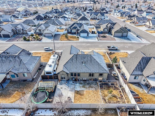 birds eye view of property featuring a residential view