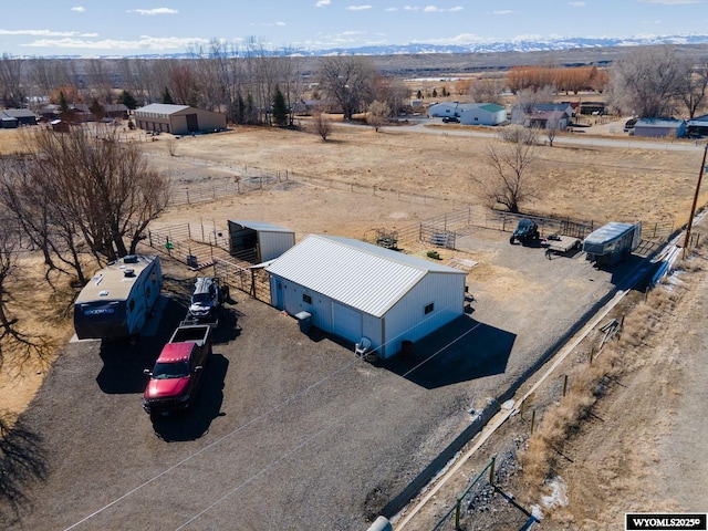 drone / aerial view featuring a rural view