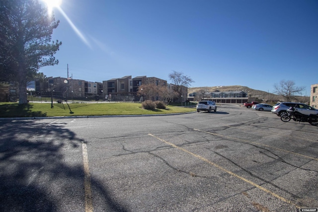 view of road with curbs