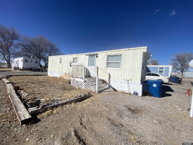 view of manufactured / mobile home