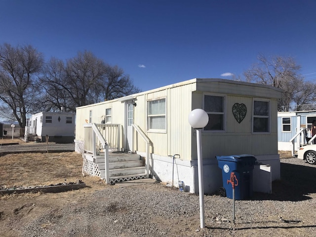 view of manufactured / mobile home