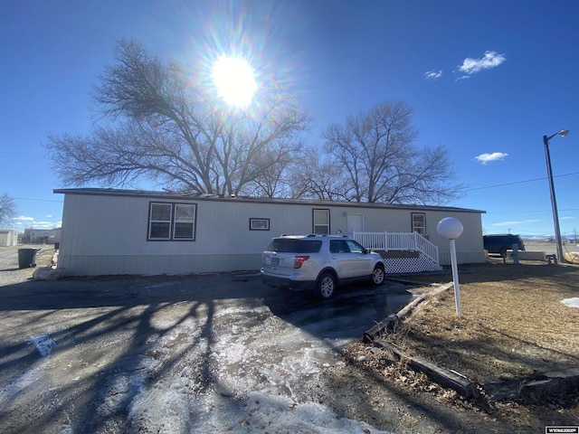 view of manufactured / mobile home