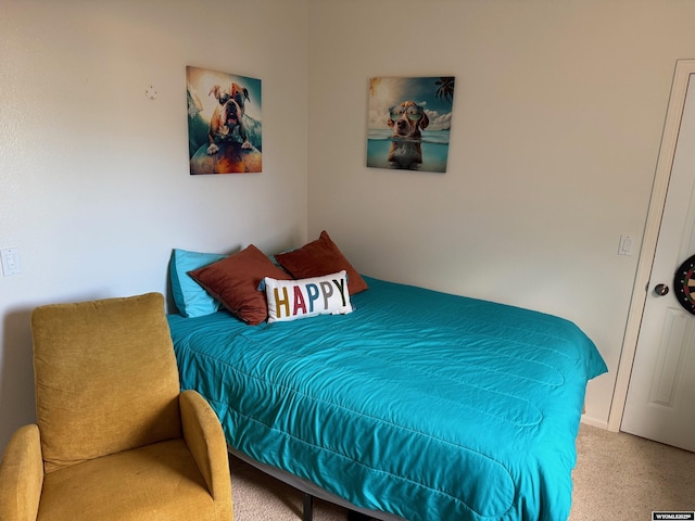 bedroom featuring carpet floors