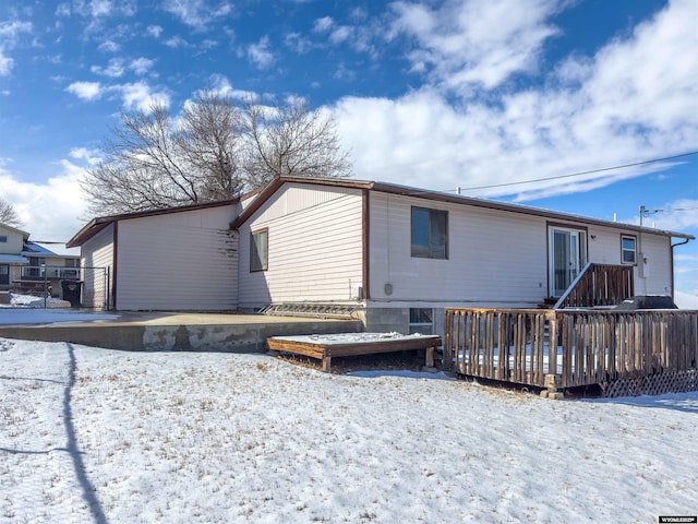 exterior space featuring a deck