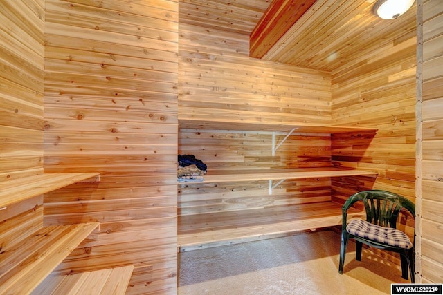 view of sauna / steam room