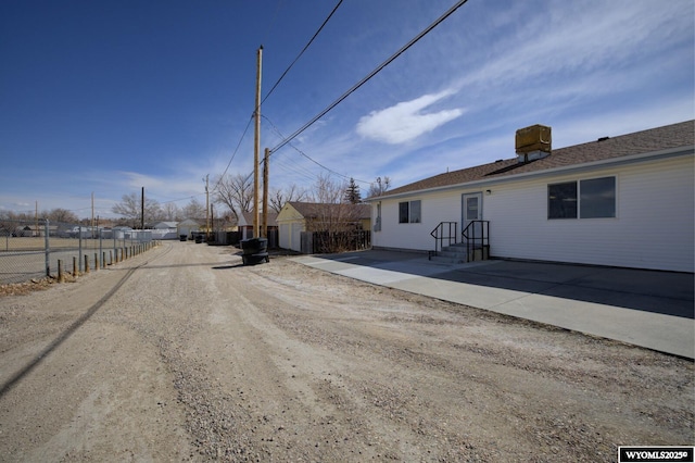 view of road