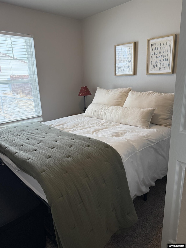 bedroom with carpet