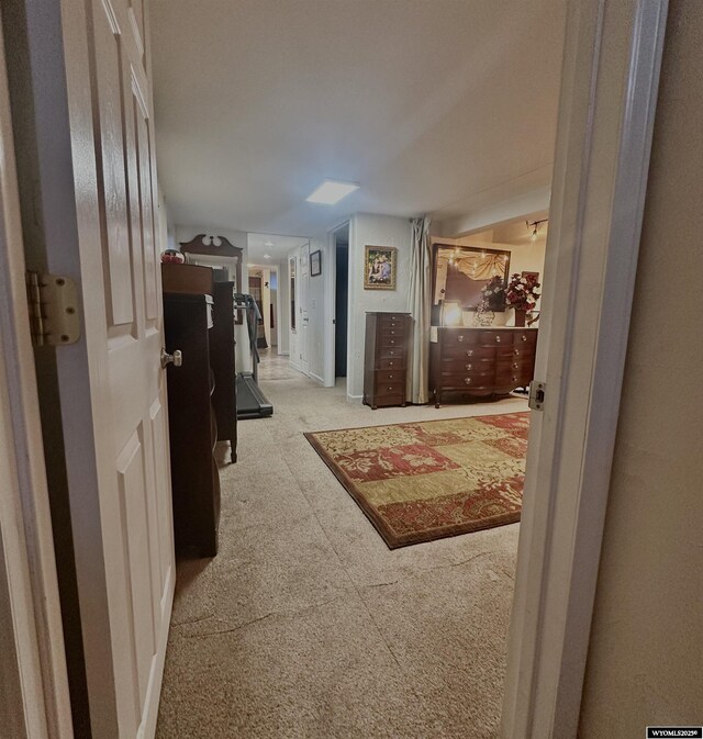 hall featuring tile patterned floors