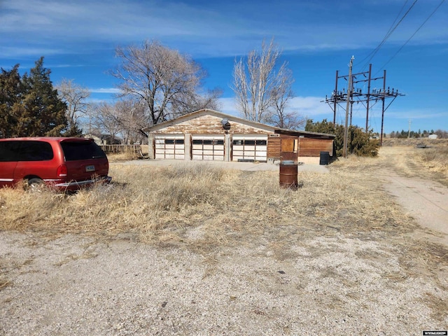100 Dubuque Ave, Fort Laramie, WY 82212 - view of detached garage
