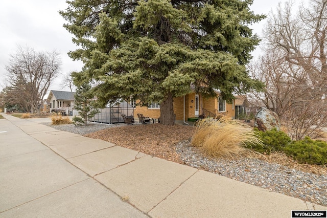 view of front of property