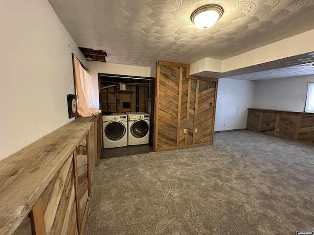 3649 Campbell Dr, Torrington, WY 82240 - washroom with independent washer and dryer, laundry area, and carpet
