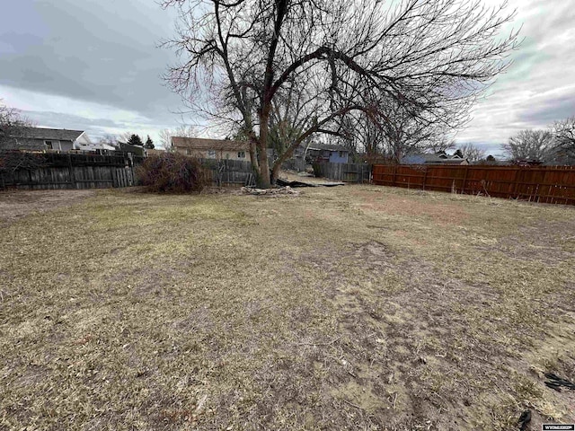 3649 Campbell Dr, Torrington, WY 82240 - view of yard featuring a fenced backyard