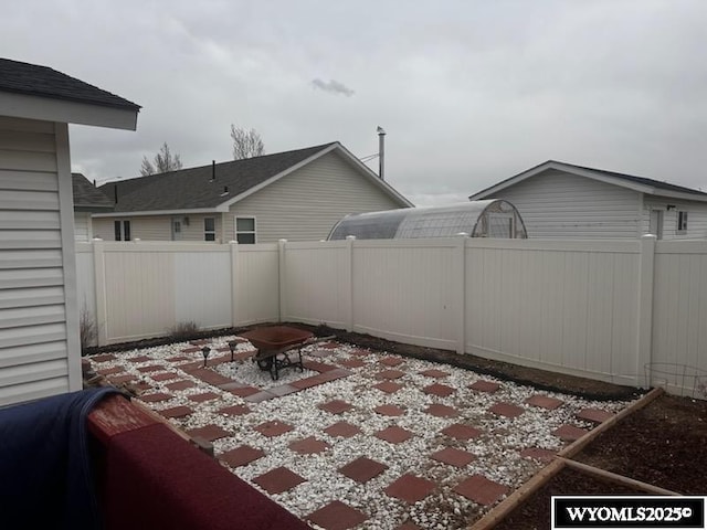 view of patio / terrace with a fenced backyard