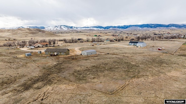 property view of mountains with a rural view