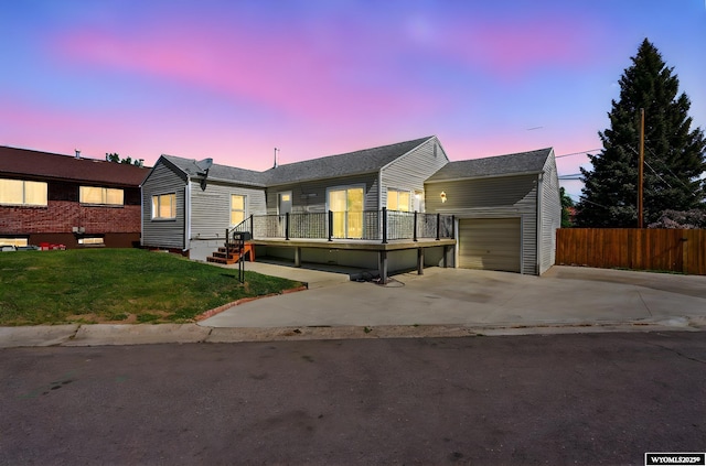 432 15th St, Evanston, WY 82930 - single story home with concrete driveway