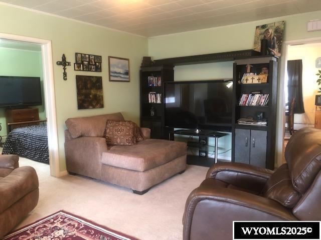 816 Center St, Rock Springs, WY 82901 - view of carpeted living area