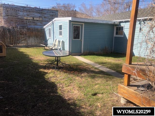 816 Center St, Rock Springs, WY 82901 - view of yard with fence
