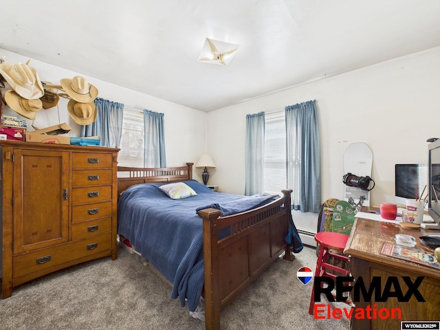 707 S 6th St, Basin, WY 82410 - bedroom featuring carpet and a baseboard radiator