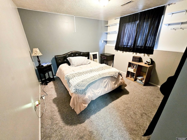 3617 Bighorn St, Torrington, WY 82240 - carpeted bedroom featuring visible vents and a textured ceiling