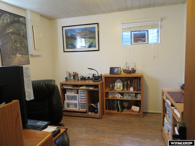 1001 Cheshire St, Casper, WY 82609 - office area featuring wood finished floors
