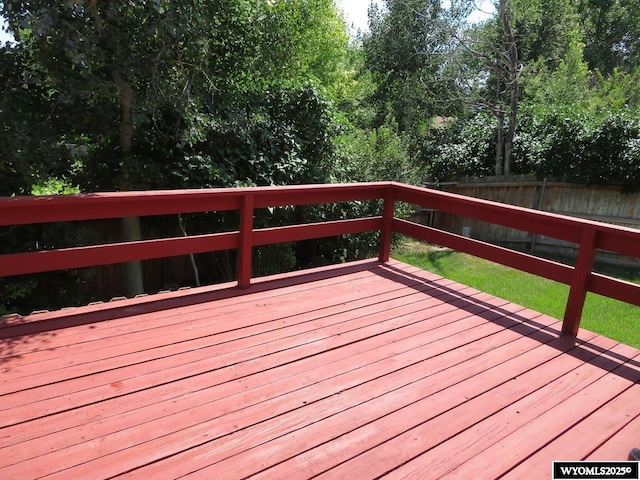 1001 Cheshire St, Casper, WY 82609 - wooden terrace featuring fence