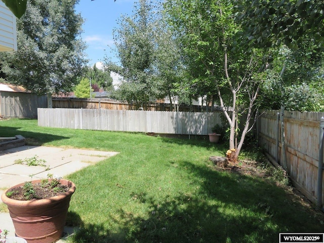 1001 Cheshire St, Casper, WY 82609 - view of yard with a patio and a fenced backyard