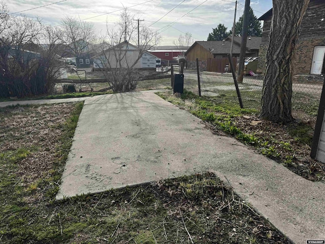 exterior space with fence