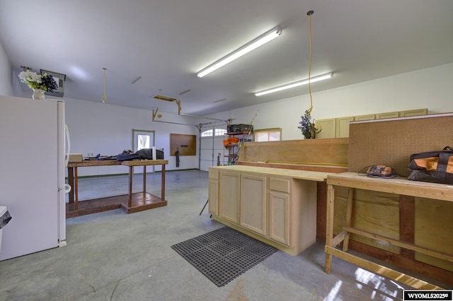 miscellaneous room featuring finished concrete floors