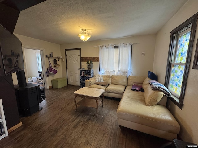 117 W Madison, Riverton, WY 82501 - living room featuring a wood stove and wood finished floors