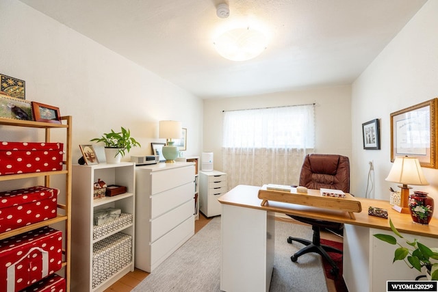 view of home office