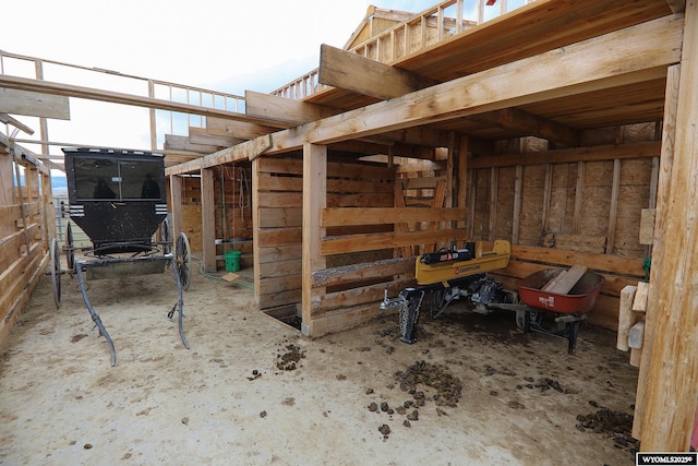 view of stable